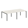 Metal System Quattro Переговорный стол (2 столешницы) на П-образном м/к 40БП.ПРГ-2.2 Дуб Наварра/Мет