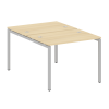 Metal System Quattro Рабочая станция на П-образном м/к 40БП.РАС-СП-2.1 Акация Лорка/Металл Серый 100