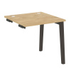 Onix Wood Стол-приставка OW.SPR-0.8 Тиквуд Светлый/Дуб Темный/Металл Антрацит 780*800*750