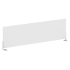 Metal System Экран для стола боковой Б.ЭКР-123 Белый/Металл Серый 1235*348*18