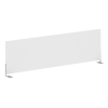 Metal System Экран для стола боковой Б.ЭКР-120 Белый/Металл Серый 1200*348*18