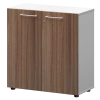 Шкаф низкий закрытый СМШ28F(Б) Темный шимо/Белый 792x362x811 Кортез