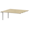 Модуль двойной на металлокаркасе НТМП.ПО.Б2-160Э Баттл Рок/Белый 1600x1496x750 Аргентум-МП