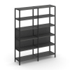 Shelf System Двухсекционный стеллаж пятиярусный SN.STM-521 Антрацит/Металл Черный 1590*400*1980