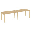 Onix Wood Рабочая станция OW.RS-2.3.8 Тиквуд Светлый/Дуб Светлый/Металл Белый 2760*800*750