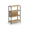 Shelf System Односекционный стеллаж трехярусный SN.STM-311 Тиквуд Светлый/Металл Антрацит 810*400*12