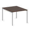 Metal System Quattro Переговорный стол (1 столешница) на П-образном м/к 40БП.ПРГ-1.1 Венге Цаво/Мета