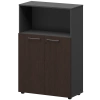 Шкаф средний с нишей СМШ38.28F Дуб венге/Графит 792x380x1190 Кортез