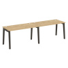 Onix Wood Рабочая станция OW.RS-2.3.7 Тиквуд Светлый/Дуб Темный/Металл Антрацит 2760*720*750