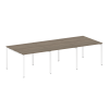Metal System Quattro Переговорный стол (3 столешницы) на П-оразном м/к 40БП.ПРГ-3.1 Вяз Благородный/
