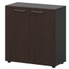 Шкаф низкий закрытый СМШ28F Дуб венге/Графит 792x380x811 Кортез