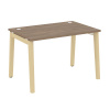 Onix Wood Стол письменный OW.SP-2.8 Дуб Аризона/Дуб Светлый/Металл Белый 1180*800*750